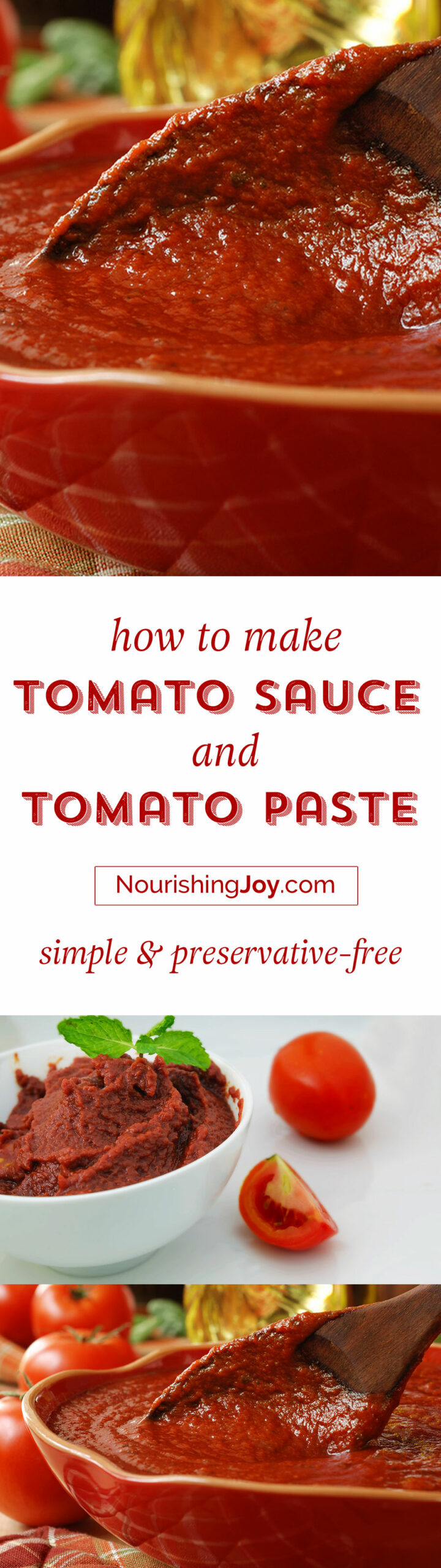 Knowing how to make homemade tomato sauce and how to make tomato paste can make your life so much easier during tomato season. And the fresh taste is unparalleled!