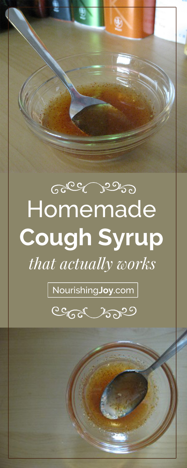 Some people love this homemade cough syrup, some people hate it, but either way, it seriously works. And considering it let me sleep last night when I had a bad, hacking cough, that was enough for me. :) Well, that and the fact that I had all the ingredients already in my kitchen and it's all natural!