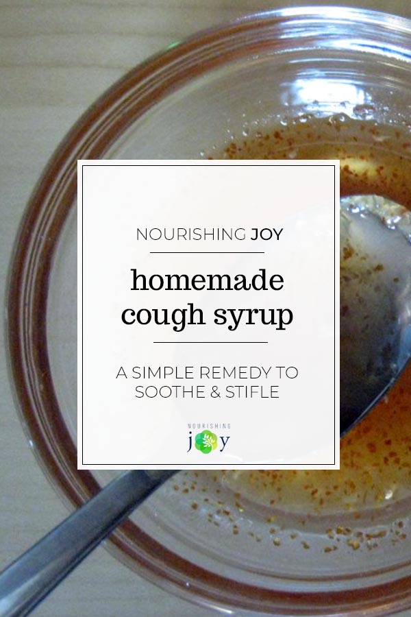 Some people love this homemade cough syrup, some people hate it, but either way, it seriously works. And considering it let me sleep last night when I had a bad, hacking cough, that was enough for me. :) Well, that and the fact that I had all the ingredients already in my kitchen and it's all natural!