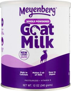meyenberg goat milk for homemade baby formula