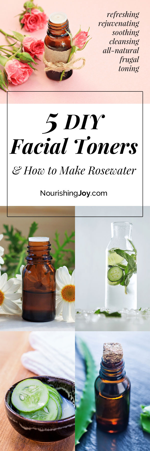 5 Homemade Facial Toners + How to Make Rosewater Toner