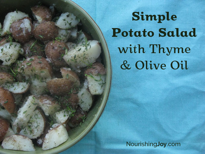 Simple Potato Salad with Thyme and Olive Oil