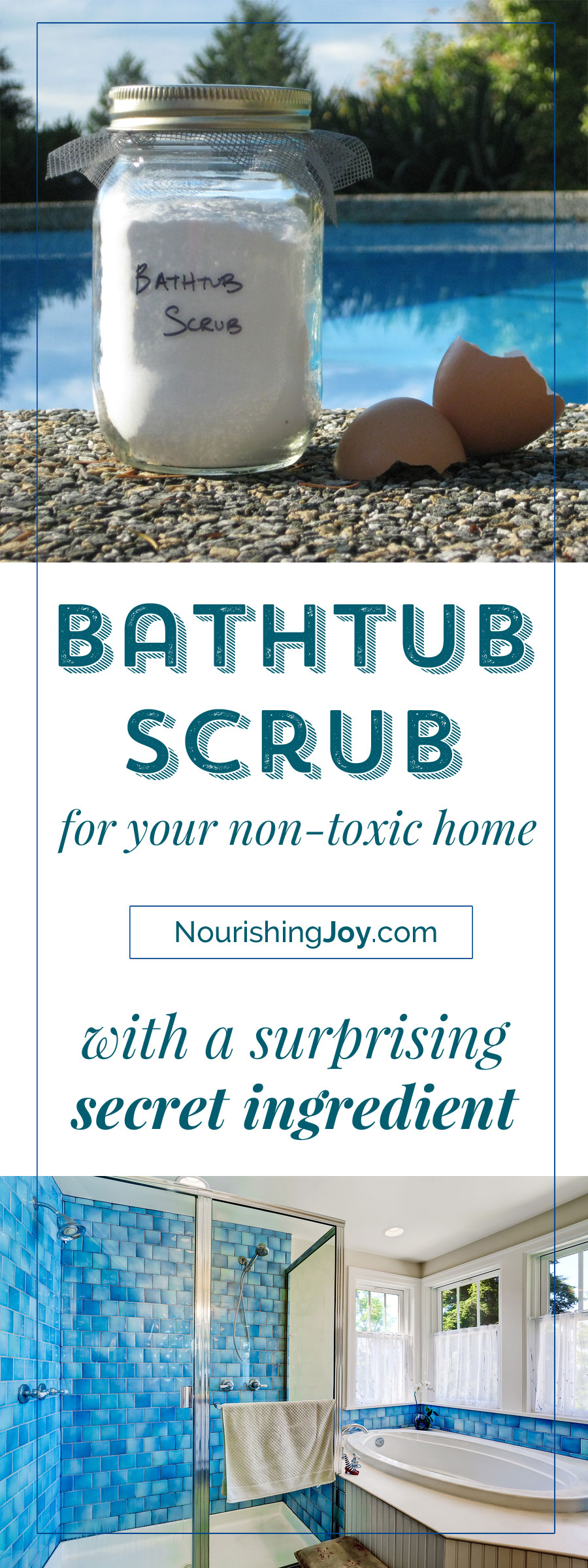 If you're wanting to avoid chemical cleaners, this bathtub scrub is the perfect scrub for those scum-laden areas of your bathtubs, sinks, and other areas that need some special attention and elbow grease. This DIY scrub is your non-toxic solution to those hard-to-clean areas!