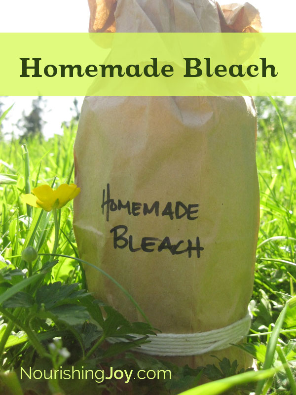 Chlorine bleach is certainly effective in killing pathogens, but what if you need or want an alternative? This homemade bleach is effective for laundry, cleaning, and more!