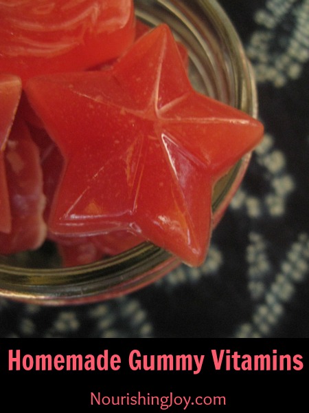 Homemade gummy vitamins - quick and easy! from NourishingJoy.com