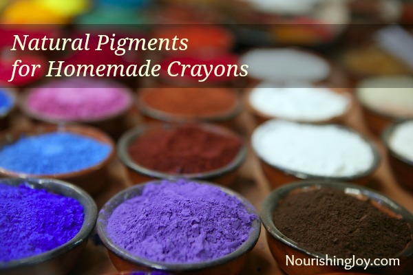 Natural pigments for homemade crayons and DIY cosmetics | NourishingJoy.com