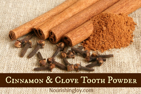 Cinnamon & Clove Remineralizing Tooth Powder | NourishingJoy.com