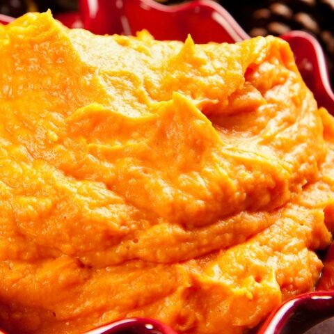 Making pumpkin puree in the slow cooker makes the this almost as easy as opening a can of pumpkin puree