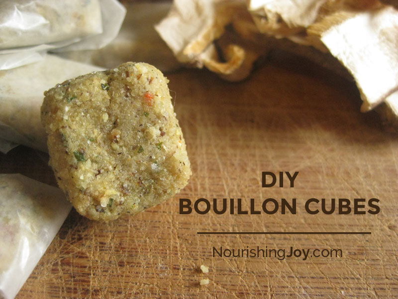 DIY Bouillon Cubes - yes, you CAN make them at home and avoid all the MSG and other nasties!