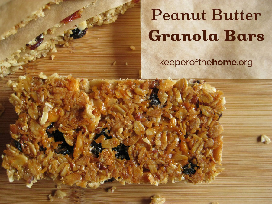 Perfect Homemade Granola Bars with a peanut butter version | NourishingJoy.com