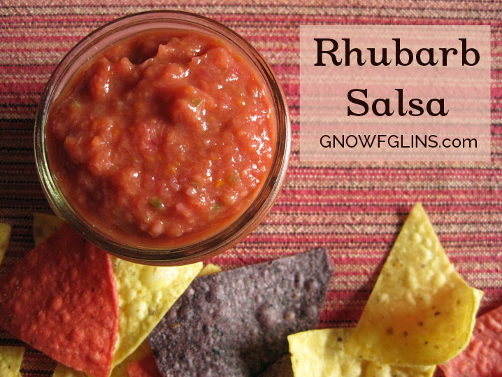 Rhubarb Salsa - a scrumptious use for that prolific seasonal fruit!