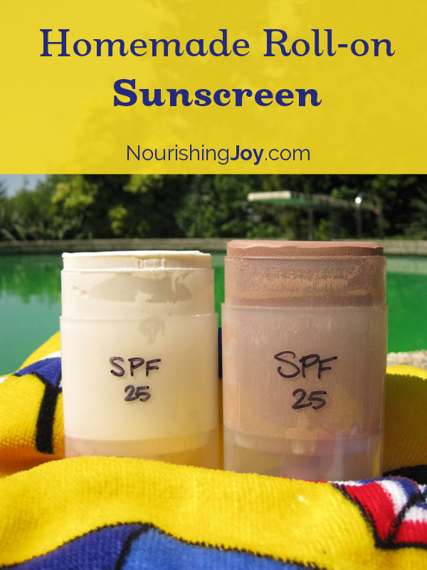 Homemade Roll-on Sunscreen Stick