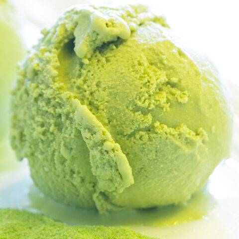 Green Tea Ice Cream (Matcha Ice Cream) | NourishingJoy.com