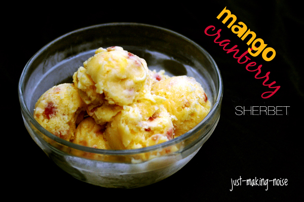 Mango Cranberry Sherbet from 