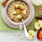 Caramelized Apple Slow Cooker Oatmeal - a fantastic solution for school mornings, lazy mornings, holiday mornings - pretty much anytime! | NourishingJoy.com