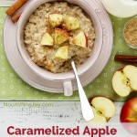 Caramelized Apple Slow Cooker Oatmeal - a fantastic solution for school mornings, lazy mornings, holiday mornings - pretty much anytime! | NourishingJoy.com
