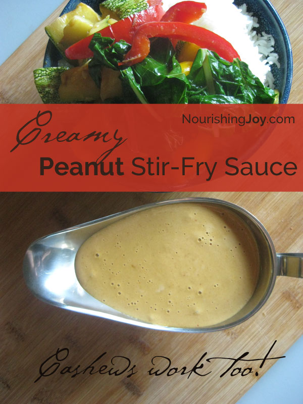 Creamy Peanut Stir-Fry Sauce