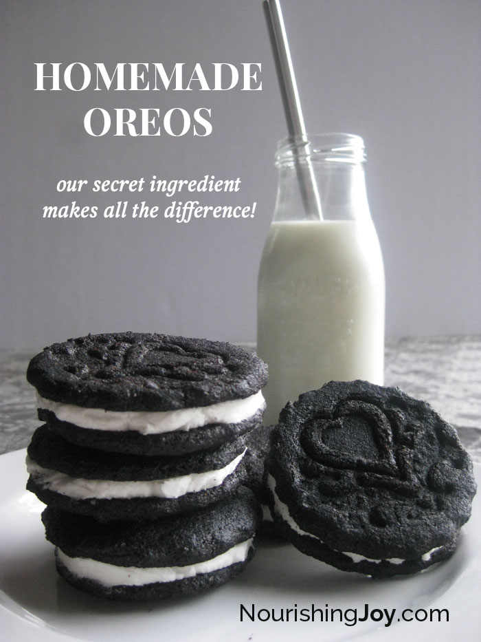 Homemade Oreos - our secret ingredient makes all the difference!