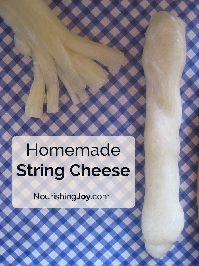 Homemade String Cheese