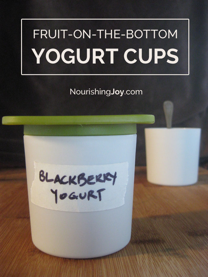 Use jam, preserves, or fresh fruit to create nutritious, delicious homemade yogurt cups!