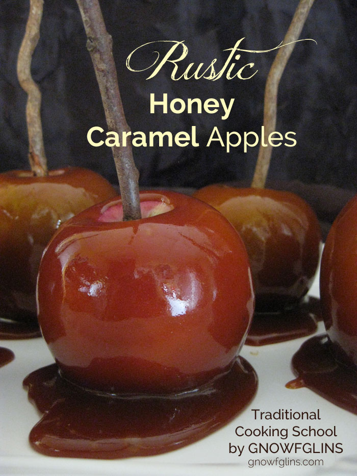 These rustic caramal apples made with honey caramel are a real food indulgence worth savoring at least one this season!