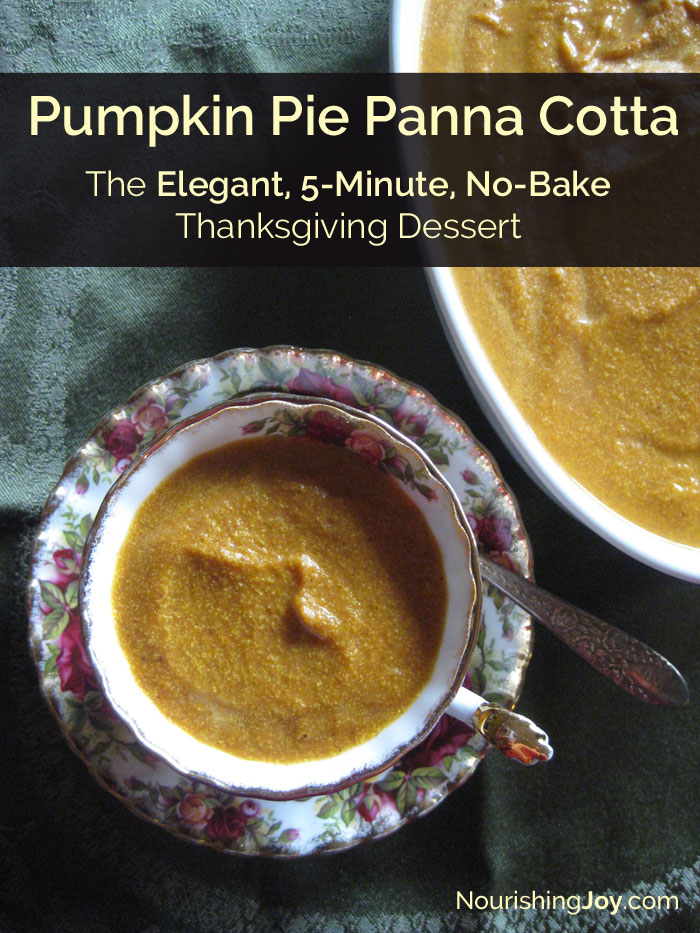 Pumpkin Pie Panna Cotta: The 5-Minute, No-Bake Thanksgiving Dessert! | Traditional Cooking School by GNOWFGLINS
