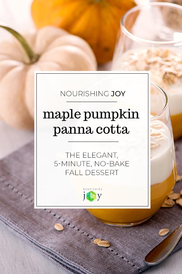 Pumpkin panna cotta is the simplest Thanksgiving dessert you can make. It comes together in about 5 minutes and is elegant to boot!