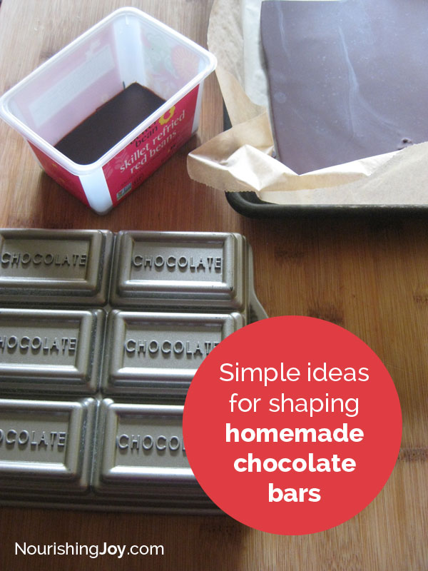Making your own chocolate bars takes mere minutes!