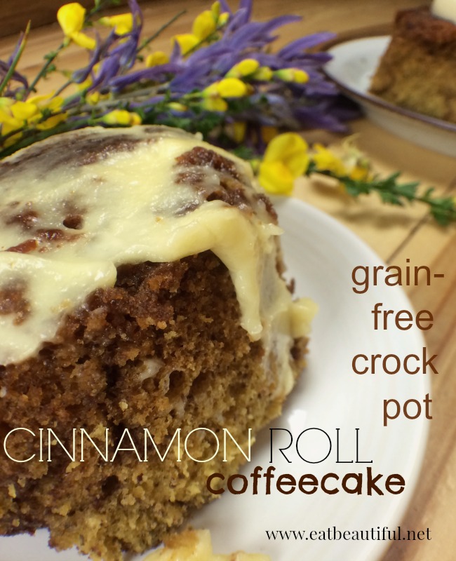 Cinnamon rolls AND coffee cake, all in one delicious grain-free breakfast? Yes, please!