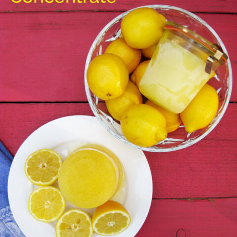 This sweet & perky homemade lemonade concentrate is your all-natural, ready-to-mix lemonade free of high fructose corn syrup and artificial flavors. Mix some up today!