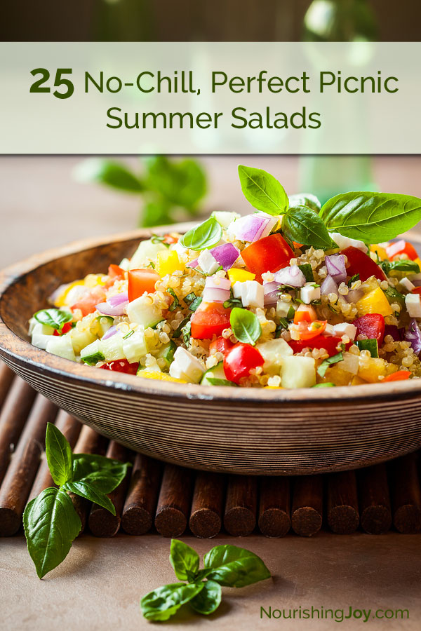 Need a salad that can go with you and that don't require chilling? Keep this list in your back pocket!