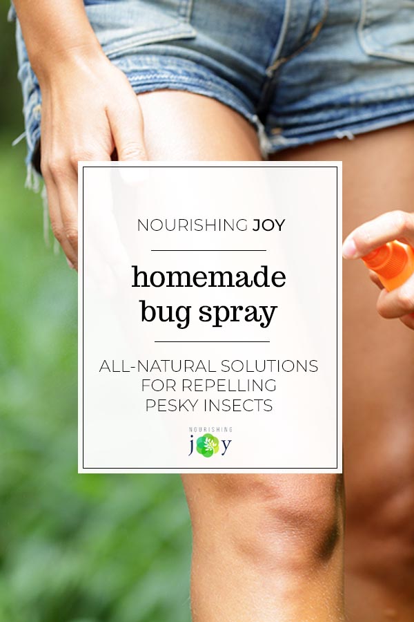 Easy, all-natural bug sprays are a simple way to keep unwanted pests at bay (at least... the insect kind....)