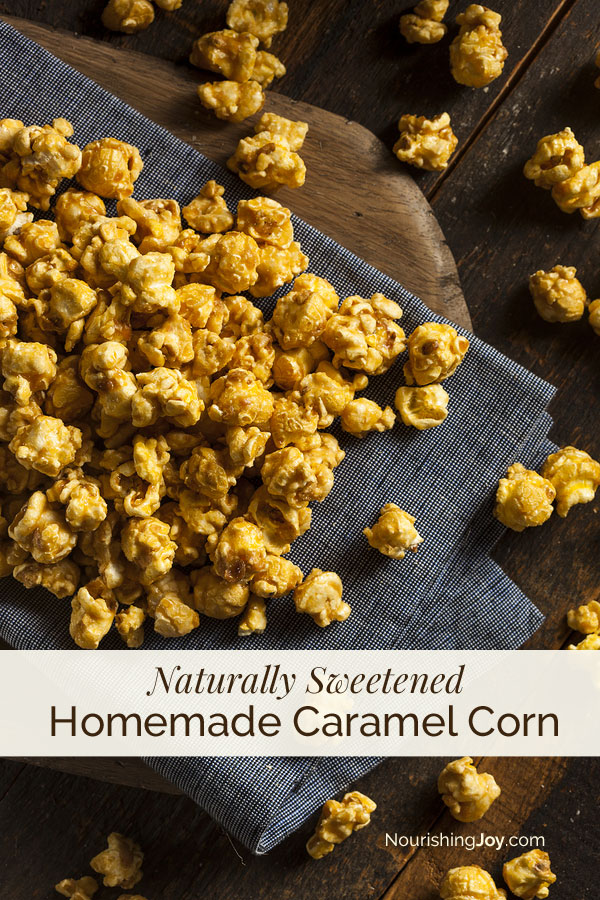 Homemade Caramel Corn - with all-natural ingredients and WITHOUT any of the junk :)