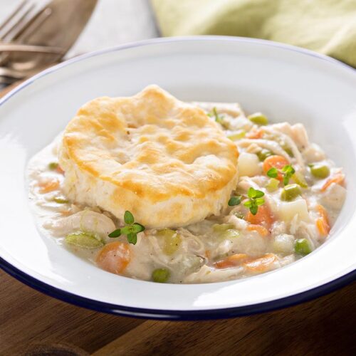 Pot Pie Biscuits & Gravy