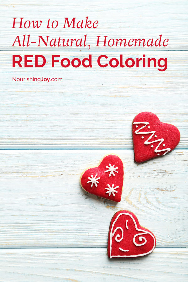 Homemade red food coloring