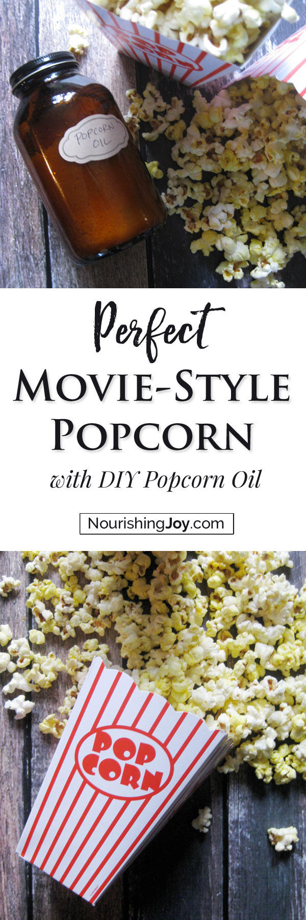 Make your own healthy DIY popcorn oil for delicious popcorn!