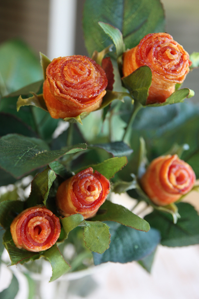 Father's Day Gift Ideas: bacon bouquet