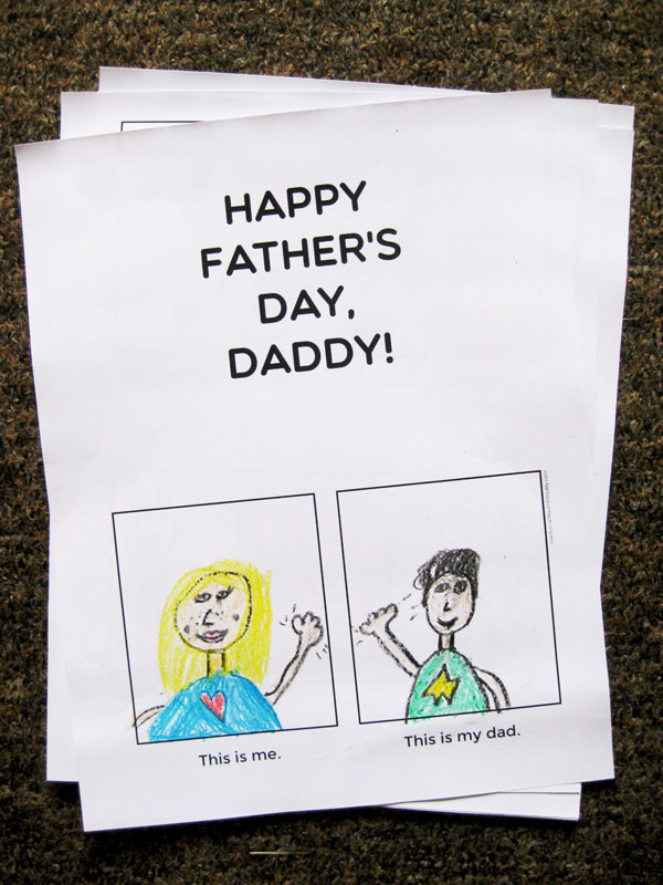 Father's Day Gift Idea: Make a sweet keepsake book about Dad!