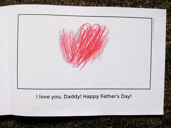 Father's Day Gift Idea: Make a sweet keepsake book about Dad!