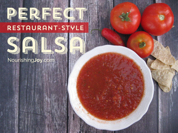 Perfect Restaurant Style Salsa