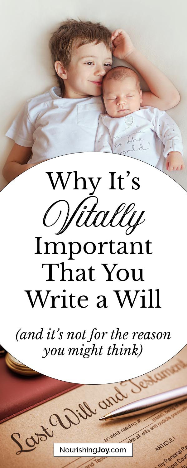 Writing a will is one of the most important things you can do as a parent - and it's not for the reason you might think. Read this insightful article for a few insights you may not have thought of.