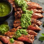 This simple, scrumptious chimichurri sauce made mostly of parsley, garlic, and olive oil tastes amazingly fresh and pairs with red meat, fish, and chicken oh-so-beautifully!