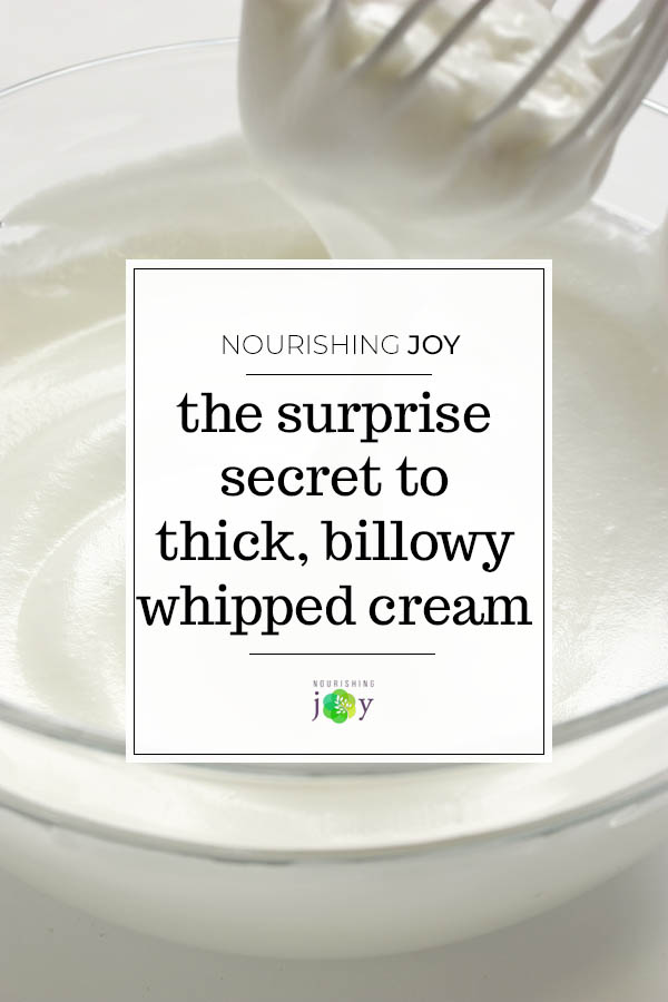 The surprise secret to thick, billowy whipped cream