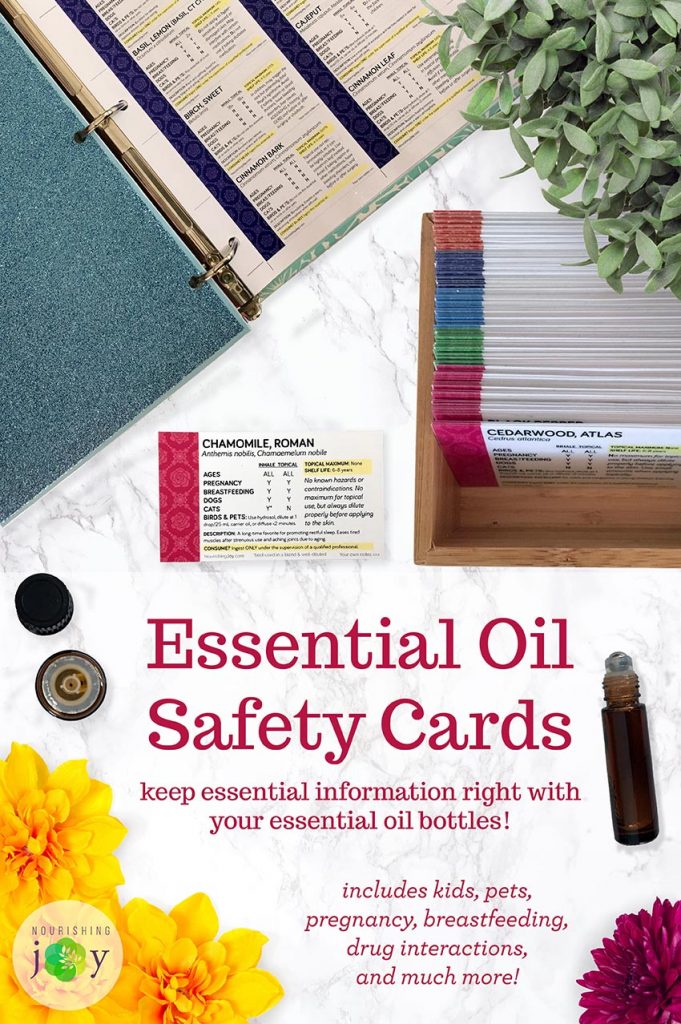 Essential Oil Safety Cards • Nourishing Joy