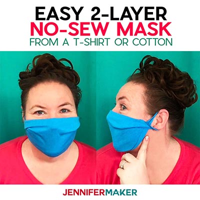 Face masks are becoming more and more an essential part of our cultural fabric (ha! no pun intended...), so it's helpful to have a few on hand. Use these no-sew and easy-sew tutorials to make masks for yourself, friends, and family.