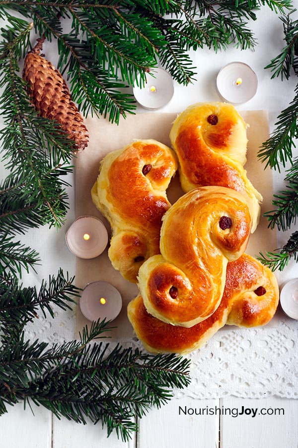 Santa Lucia Sweet Saffron Buns: Swedish Lussekatter Recipe