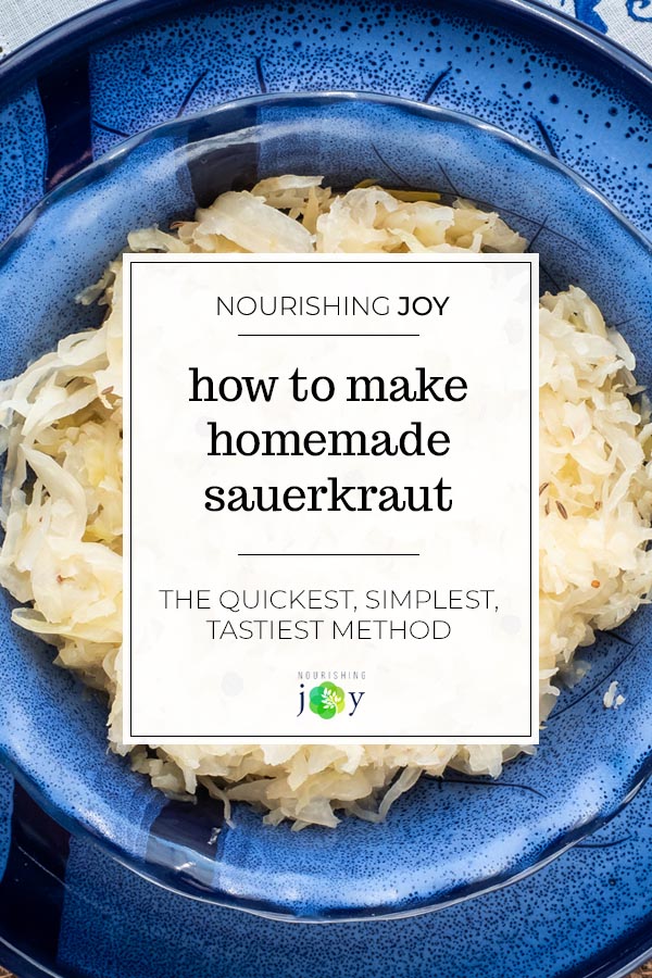 Old-fashioned, no-pound sauerkraut - our tutorial teaches you how to make homemade sauerkraut, with the simplest, quickest, tastiest method.