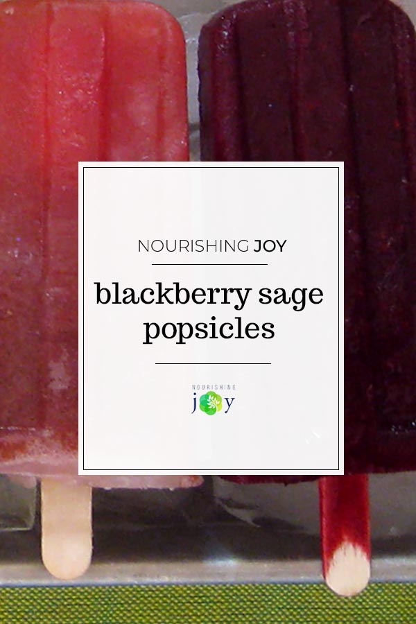 Blackberry Sage Popsicles