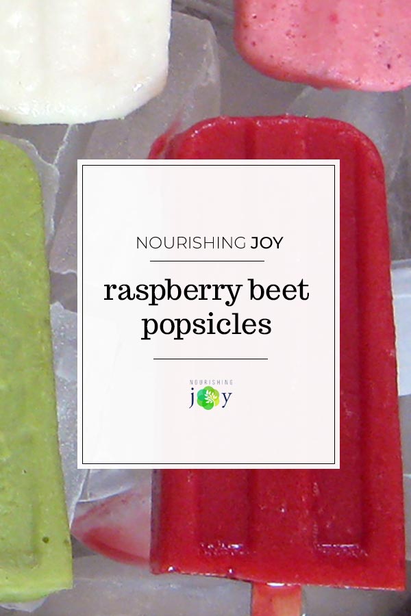 Red Raspberry and Beet Popsicles