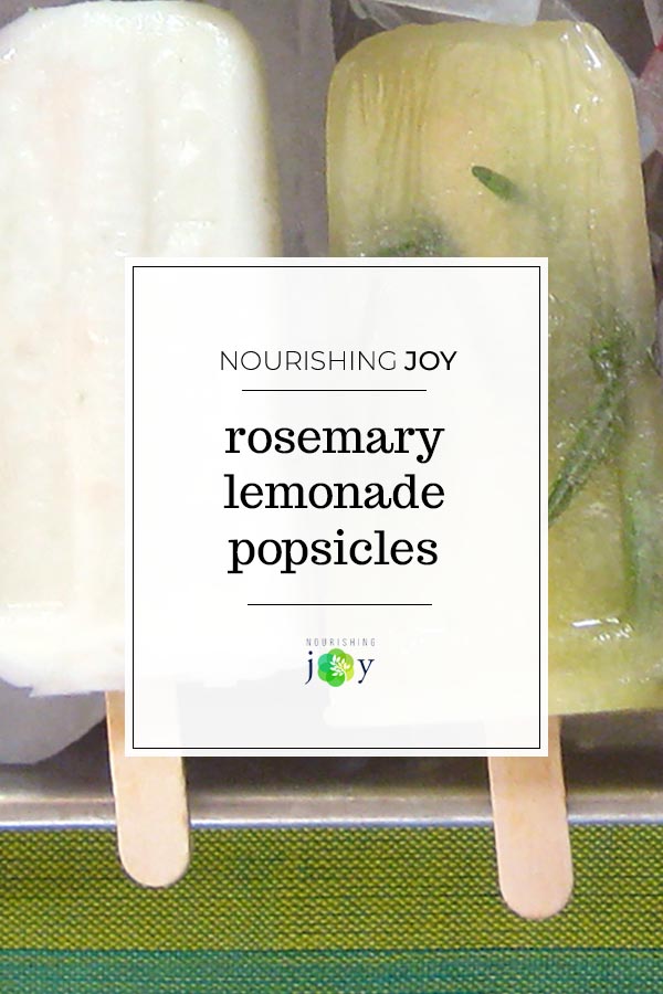 Rosemary Lemonade Popsicles